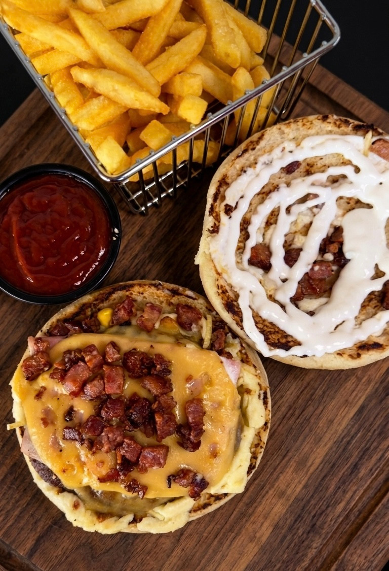 X-bacon + batata frita