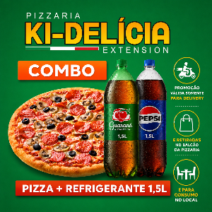##NOVO##  COMBO PIZZA G + REFRI 1,5LT