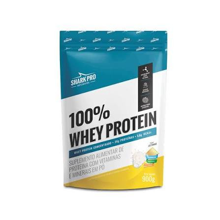 Whey 100% Protein Leitinho Shark Pro Pouch 900g 