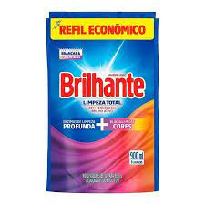 Sabão liquido Brilhante 900ml limpeza total refil