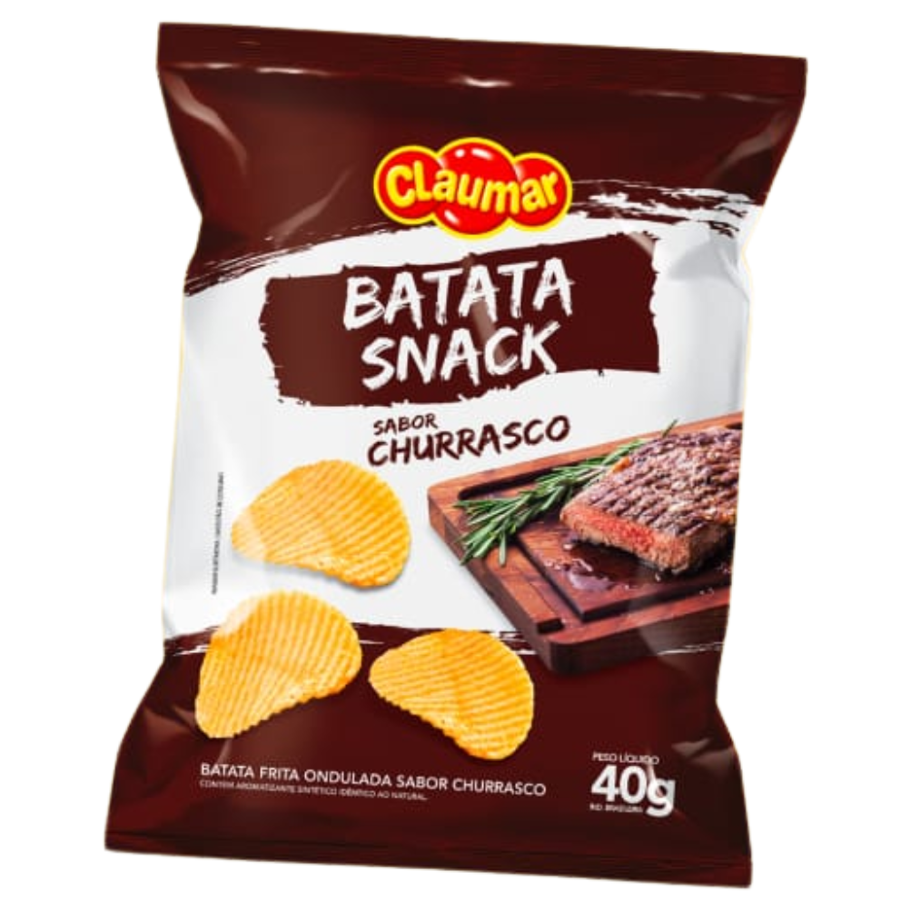 BATATA OND CLAUMAR SNACK CHURRASCO 40G