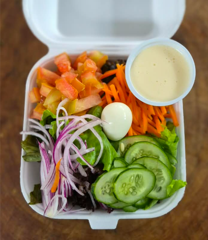SALADA C/ MOLHO MOSTARDA E MEL.