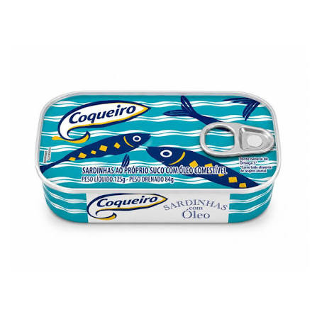 SARDINHA COQUEIROS OLEO  125G