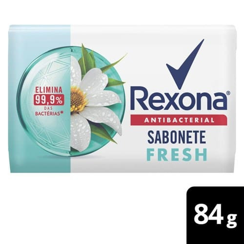 Sabonete em Barra Antibacterial Fresh Rexona 84g