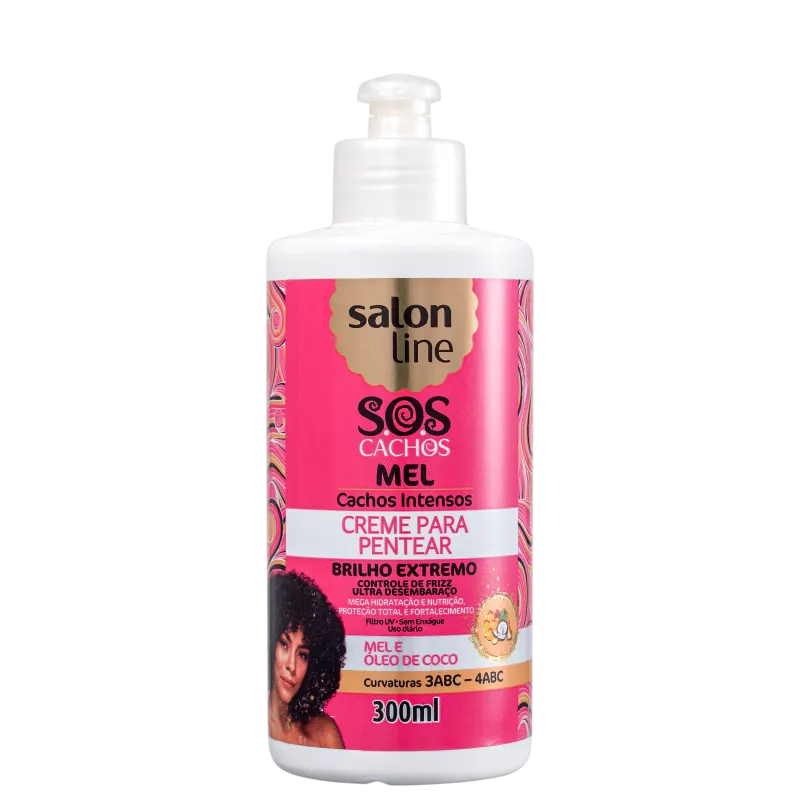 CREME PENTEAR SALON LINE CACHOS MEL 300ML
