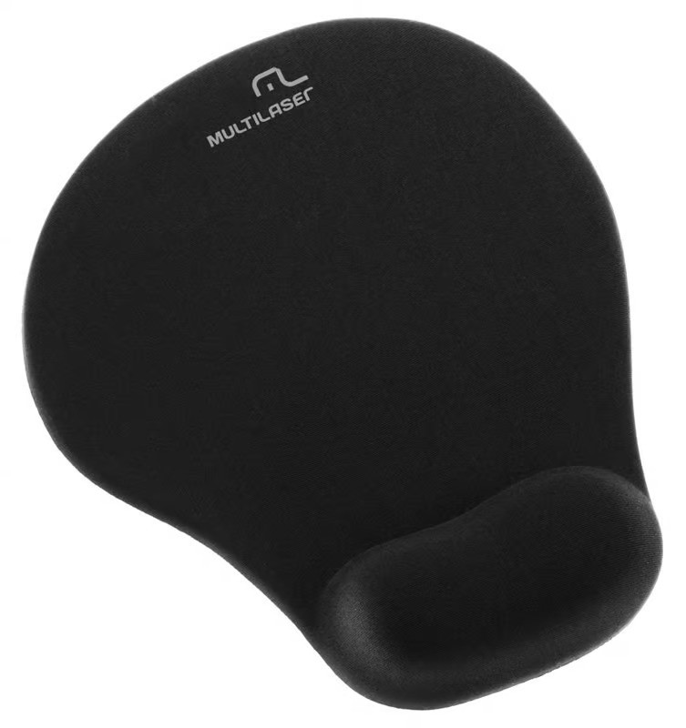 Mousepad Multilaser De Plástico E Tecido Preto