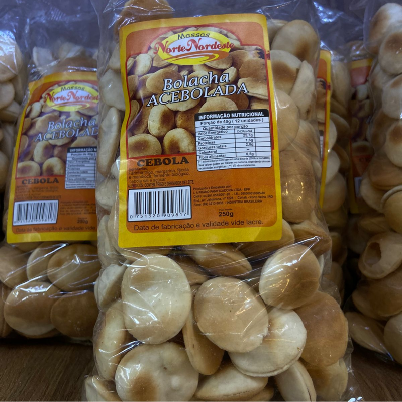 Bolacha amantegada acebolada
