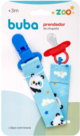 Prendedor de Chupeta Buba - Panda