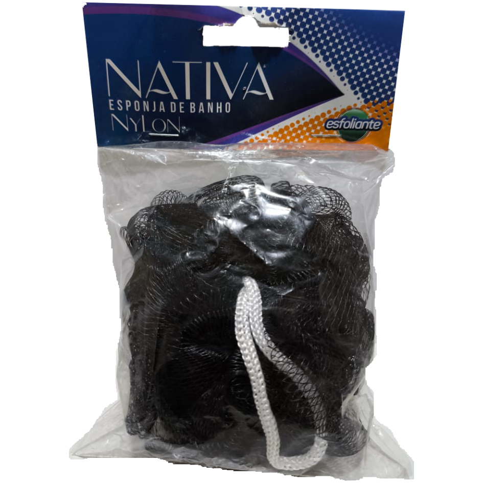 ESPONJA P/ BANHO NATIVA NYLON ESFOLIANTE¬