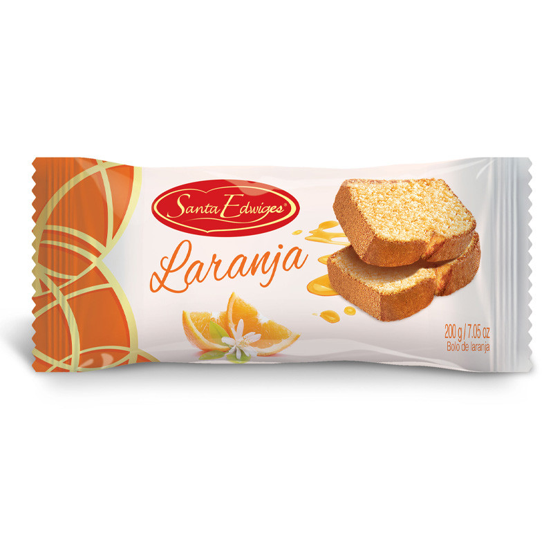 Bolo Santa Edwiges laranja 200g