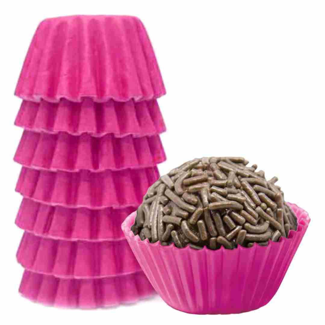 FORMINHA P/ BRIGADEIRO A&F N4 ROSA C/100UN 