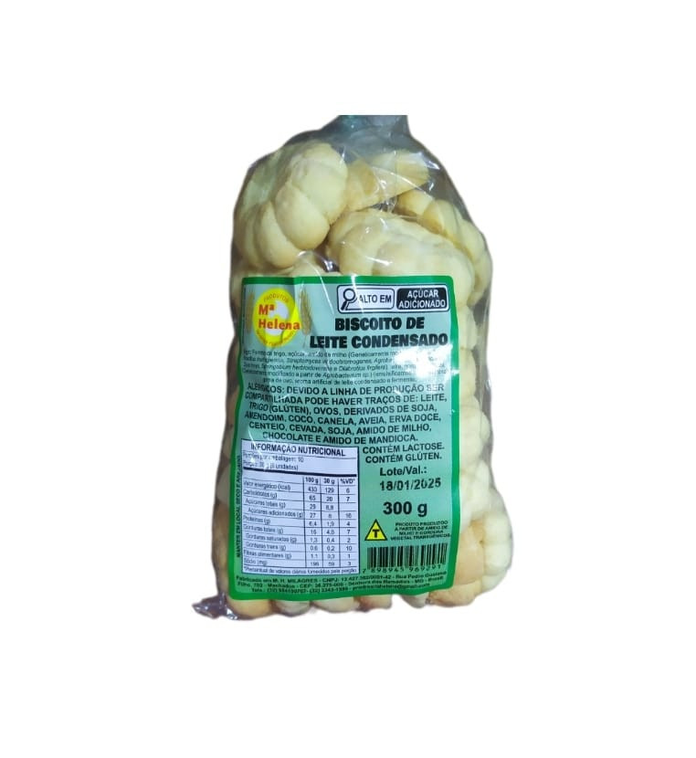 BISCOITO DE LEITE CONDENSADO 300G Mª HELENA