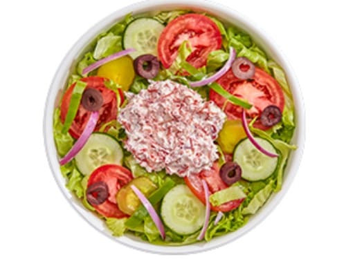 Salada Carne Seca com Cream Cheese