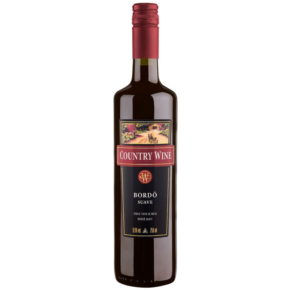 VINHO COUNTRY WINE TINTO SUAVE BORDO 750ML