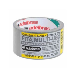 FITA ADESIVA ADELBRAS SILVER TAPE 48MMX5M
