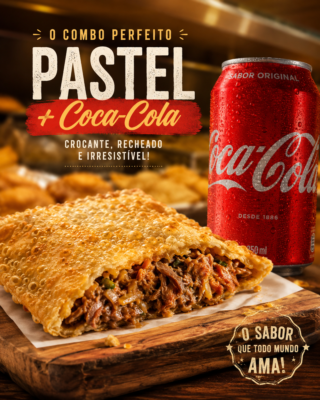 Combo pastel + coca lata