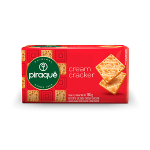 BISCOITO CREAM CRACKE PIRAQUE 184G