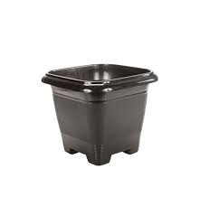 VASO PARA FLOR QUADRADO 2LT PRETO