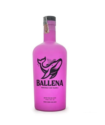 Licor Creme de Morango com Tequila Ballena 750ml