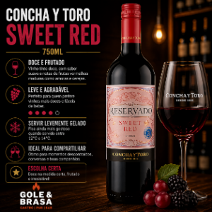 VINHO CONCHA Y TORO SWEET RED 750ML