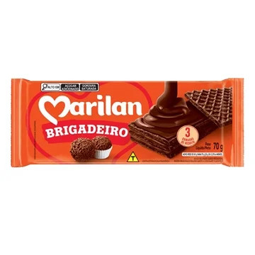 Biscoito Wefer Brigadeiro Marilan 70g