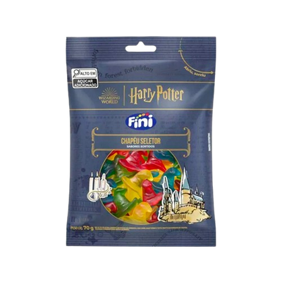 Bala de Gelatina Harry Potter Chapeu Seletor Fini 70g