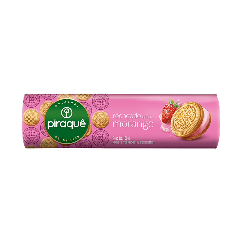 Recheado morango piraque 160g