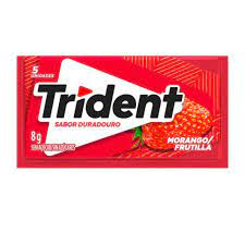 CHICLETE TRIDENT MORANGO 8G