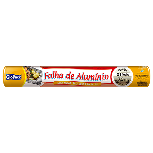 FOLHA DE ALUMINIO GIOPACK 45CMX7,5M