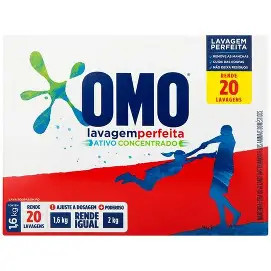 Lava Roupas em Po Lavagem Perfeita (Omo) 1,6kg