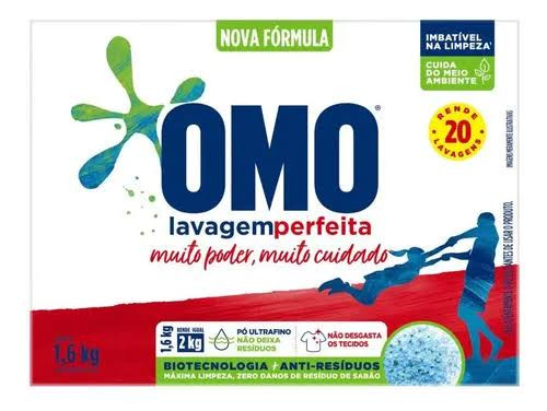 SABAO EM PO OMO LAVAGEM PERFEITA 1,6KG