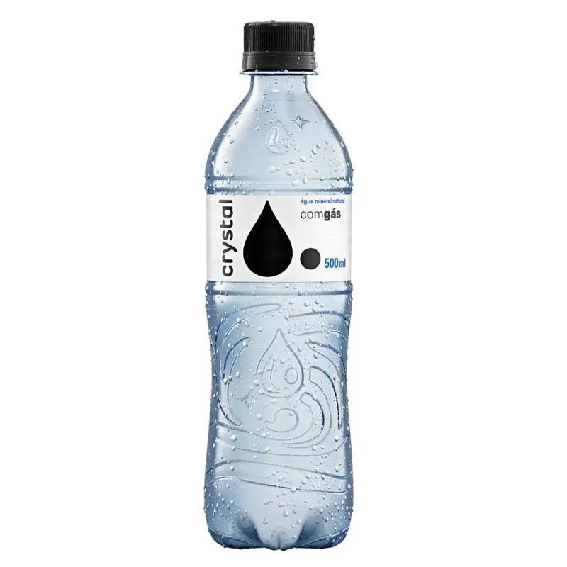 Água mineral cristal c/gás 500 ml