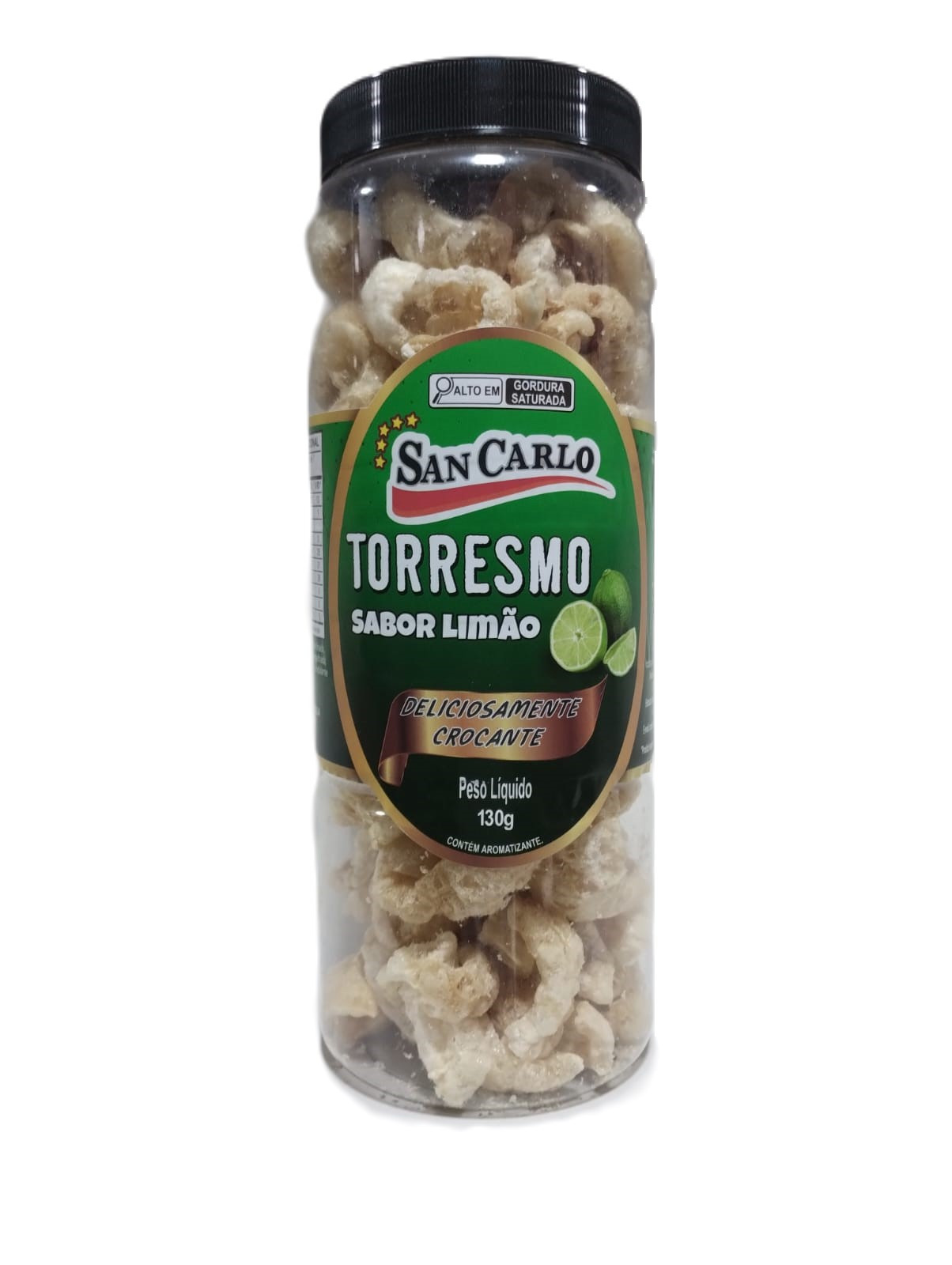 TORRESMO SAN CARLOS SABOR LIMAO 130G