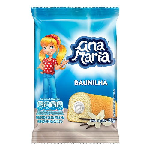 Bolo Ana Maria Baunilha 70g