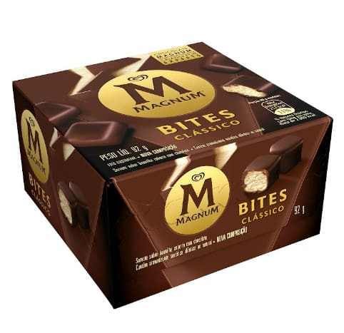 Mini Sorvete Magnum Bites Clássico Kibon 92g