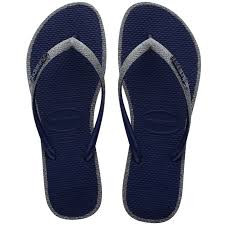 HAVAIANAS SLIM GLITTER CONTOUR MARINHO 33/34