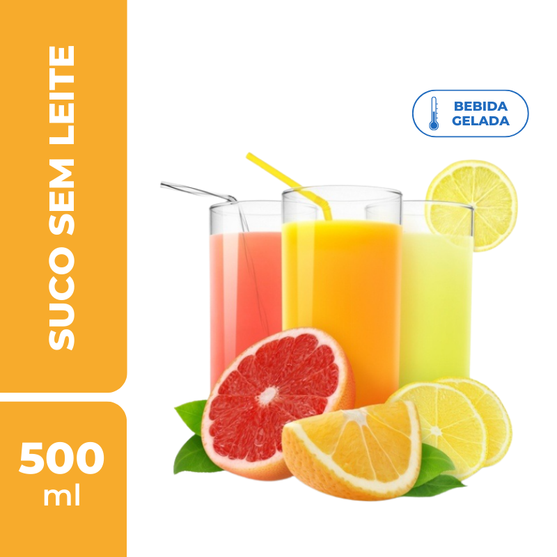 Suco sem leite