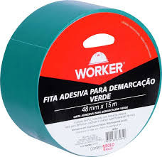Fita Demarcação Verde 48mmx15mt - Worker