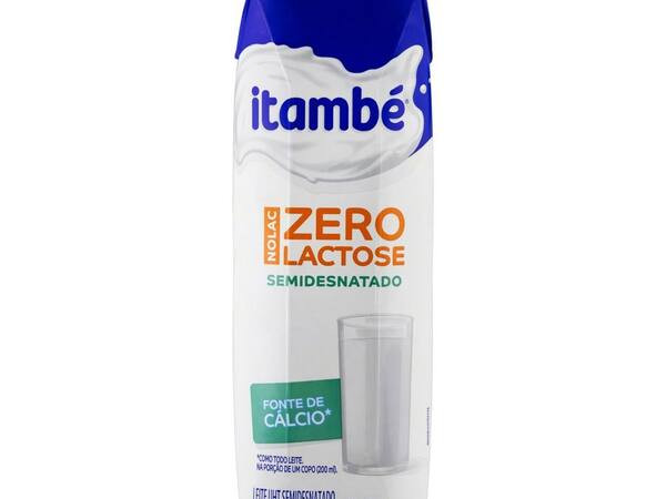 Leite Itambé Zero Lactose Semi Desnatado 1l