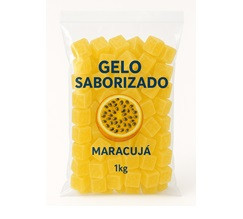 GELO SABORIZADO MARACUJÁ SACO 1KG