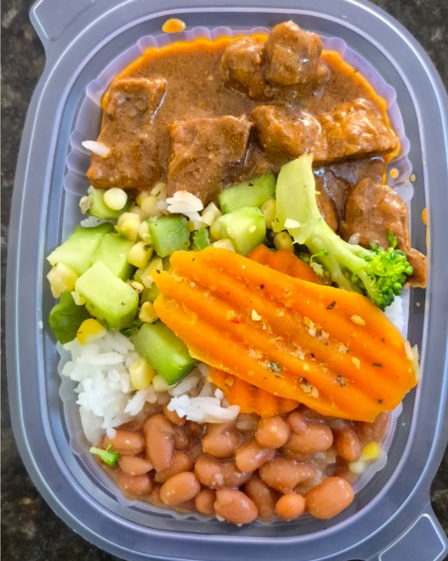 CARNE DE PANELA C/ ARROZ BRANCO 220 GRAMAS Congelado.