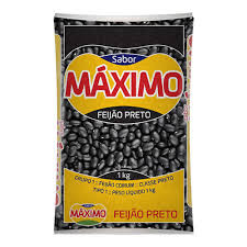 FEIJAO PRETO MAXIMO 1KG 