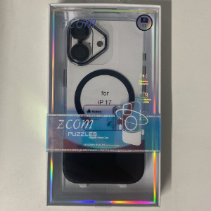 CAPA INDUCAO TRANSP PRETO IPHONE 17 ZCOM