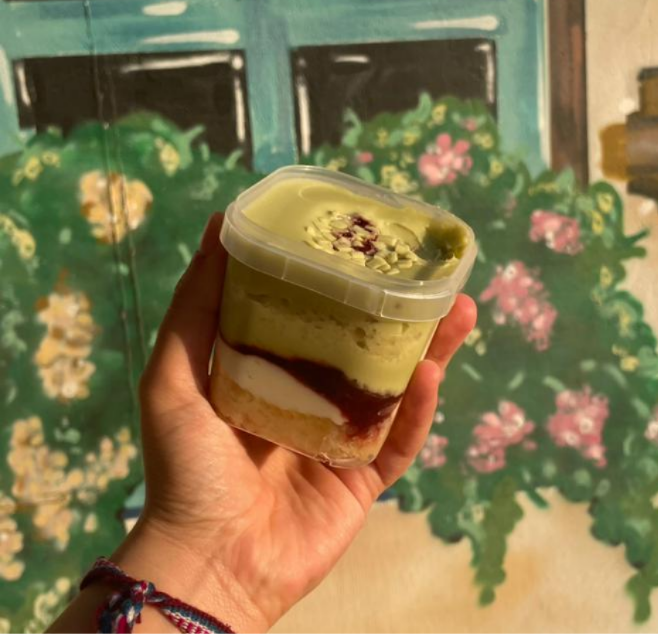 Pistache com Frutas Vermelhas