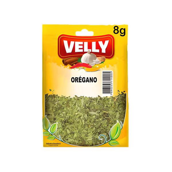Especiarias Velly Orégano Embalagem 8g