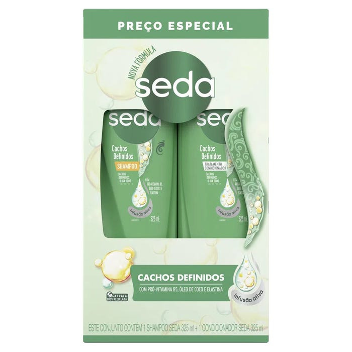 Kit Seda Sh+Cond Cachos Definidos 325ml