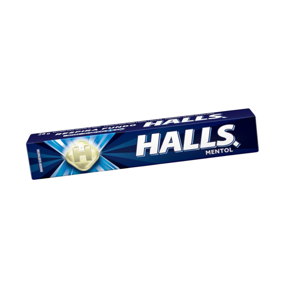 DROPS BALA HALLS 28G MENTOL