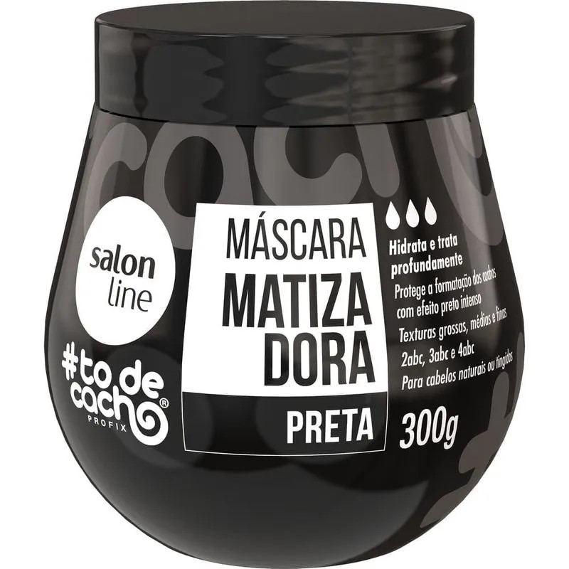 MASCARA SALON LINE #TODECACHO MATIZADORA PRETA 300G