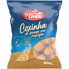 SALGADO COXINHA DE FRANGO DGOSTO C/ REQUEIJAO 800GR	