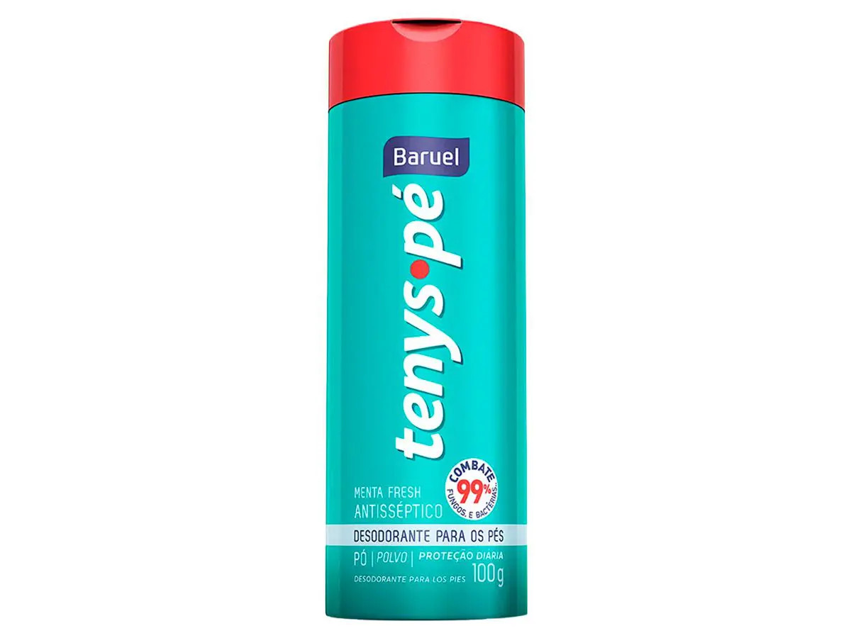 TALCO ANTISSEPTICO TENYS PE BARUEL MENTA FRESH 100G